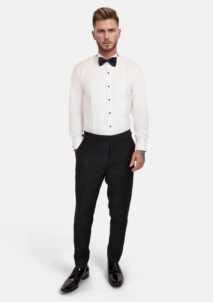 Onyx Black Tuxedo Pants - SARTORO
