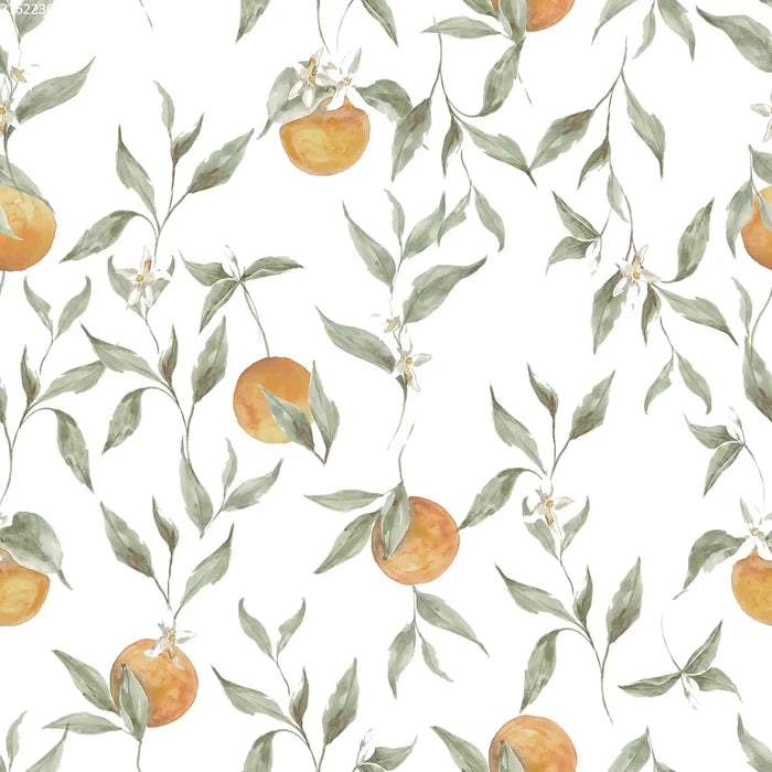 Oranges Green Leaves - Family Fabrics B.V.