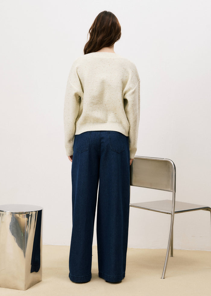 Ornella V-Neck Jumper (Cream)