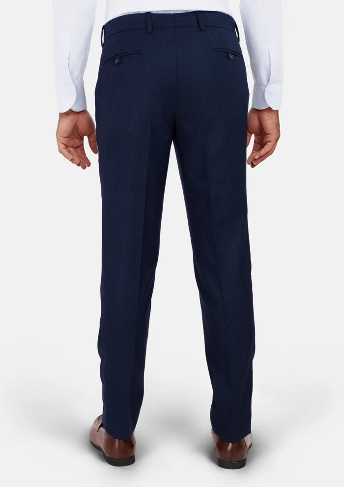 Oxford Blue Flannel Pants - SARTORO