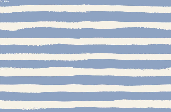 Painted Stripe Big Blue - Family Fabrics B.V.