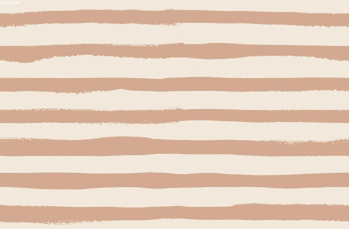 Painted Stripe Big Hazelnut - Family Fabrics B.V.