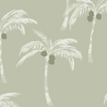 Palm Trees & Coconuts Green - Family Fabrics B.V.