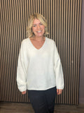 Pam Oversize Knit Jumper (Cloud Dancer)