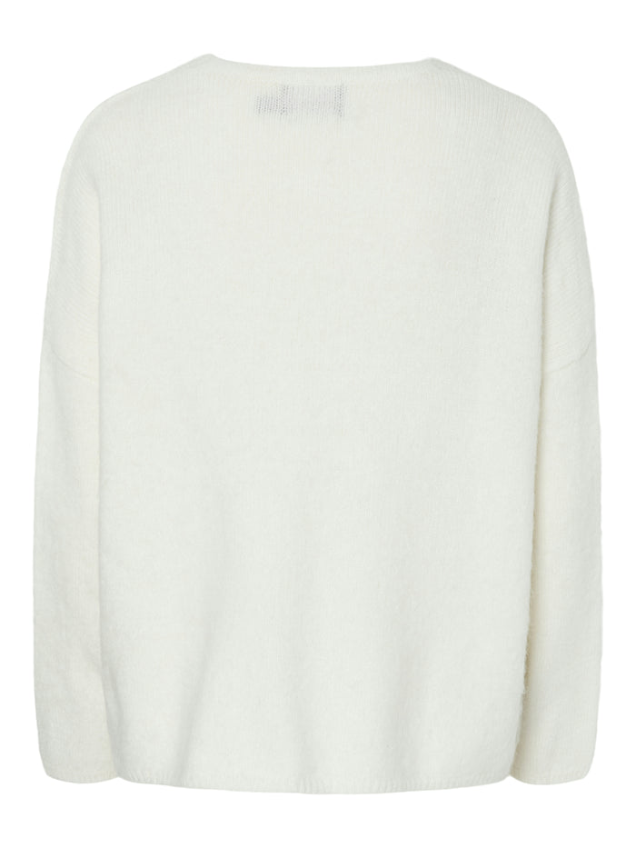 Pam Oversize Knit Jumper (Cloud Dancer)