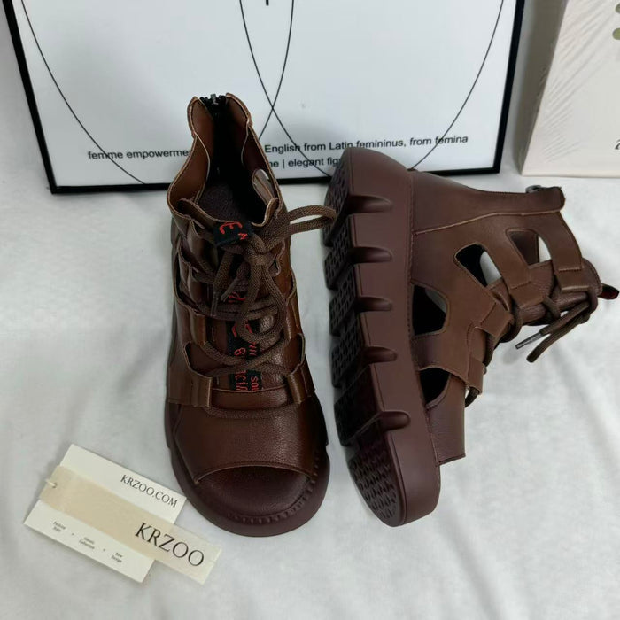 Pasta high-top Roman sandals