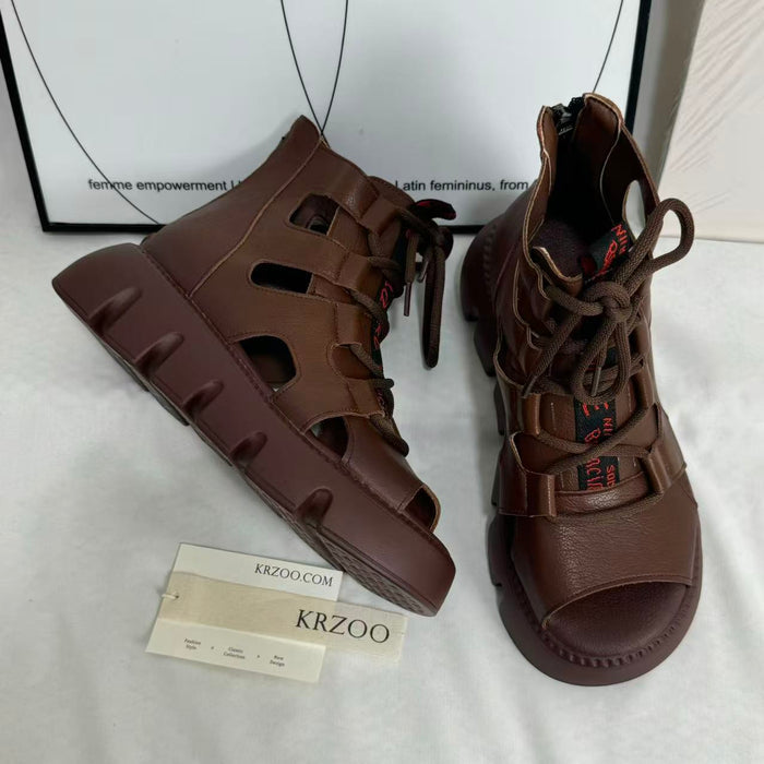 Pasta high-top Roman sandals