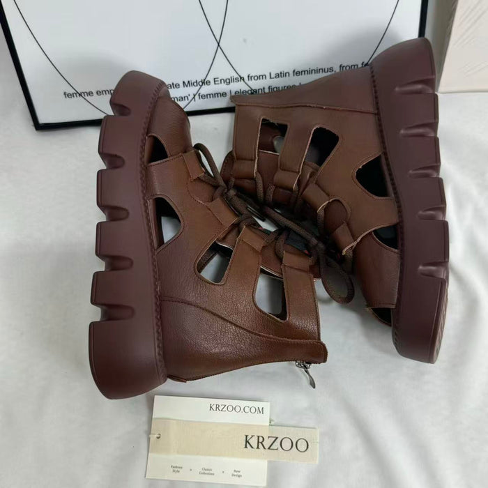 Pasta high-top Roman sandals