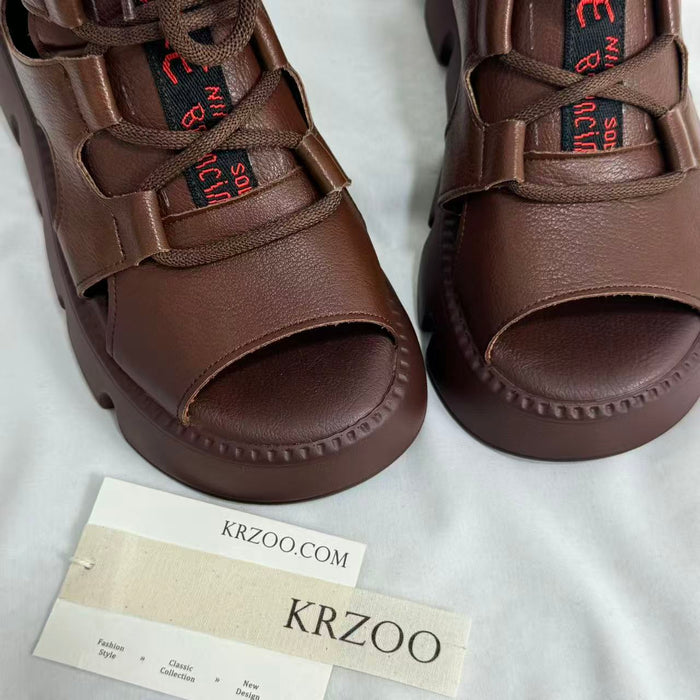 Pasta high-top Roman sandals