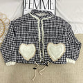 Patchwork Plaid Cotton Coat