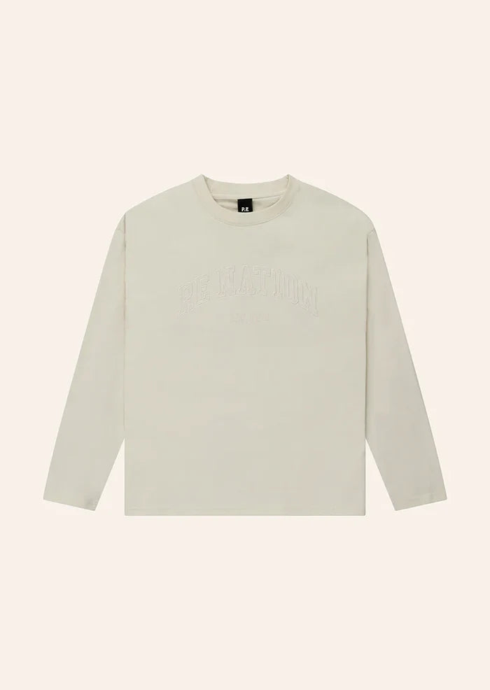 P.E NATION Core Oversized LS Tee (White)