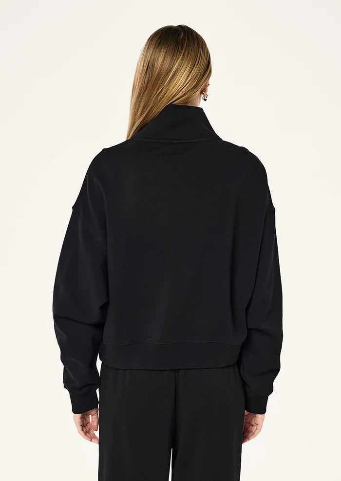P.E Nation Established Oversize Zip Sweat (Black)