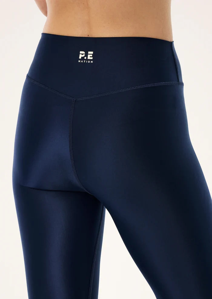 P.E Nation Fairmont Legging (Dark Navy Shine)
