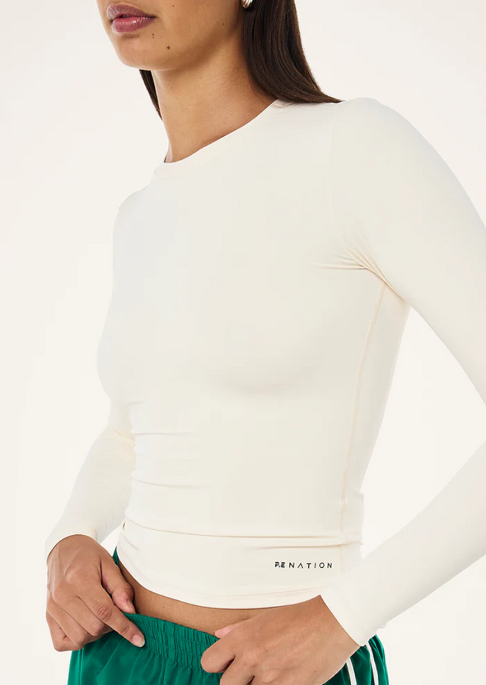 P.E Nation Foundation Long Sleeve Top (Whisper White)