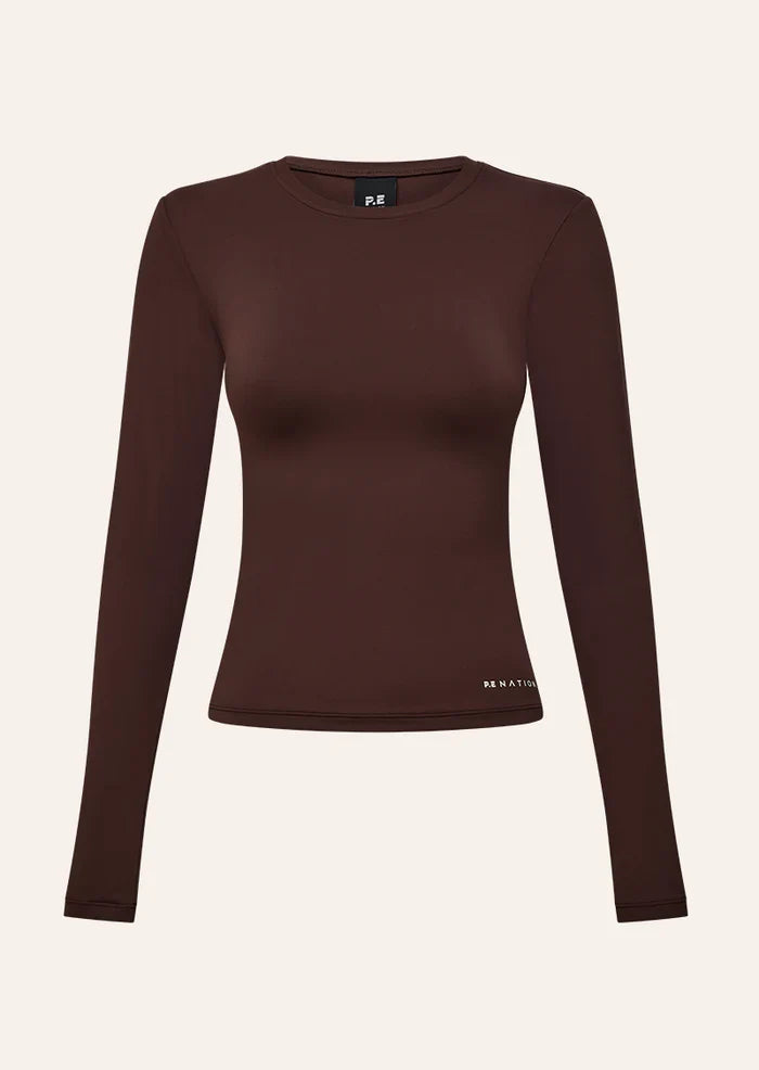 P.E Nation Foundation LS Top (Mahogany)