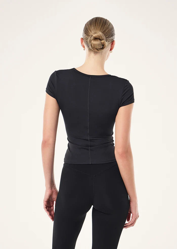 P.E Nation Foundation Scoop SS Top (Black)