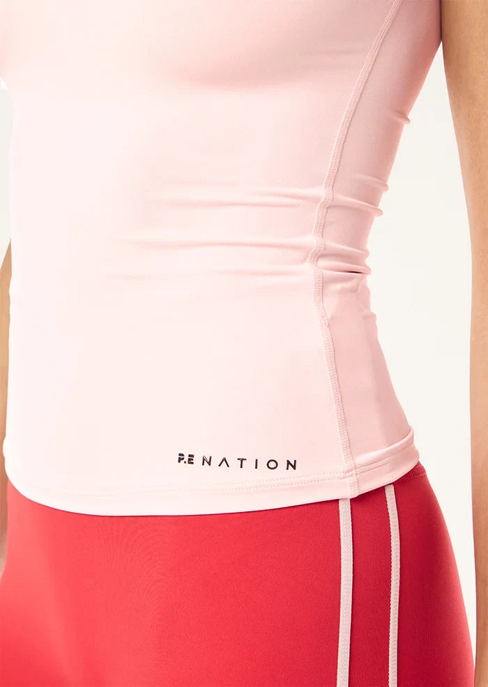 P.E Nation Foundation Scoop SS Top (Soft Pink)