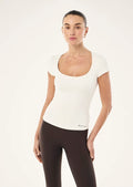P.E Nation Foundation Scoop SS Top (Whisper White)