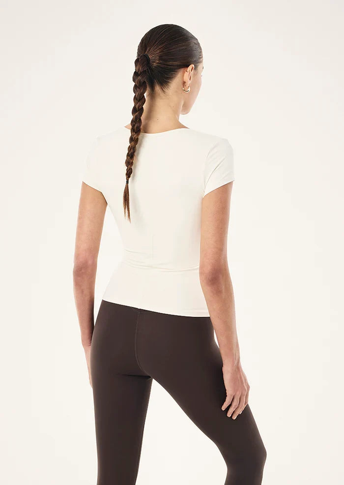 P.E Nation Foundation Scoop SS Top (Whisper White)