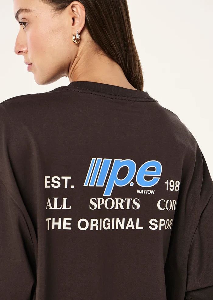 P.E NATION Glide Oversized Tee (Coffee)
