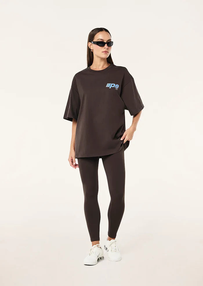 P.E NATION Glide Oversized Tee (Coffee)