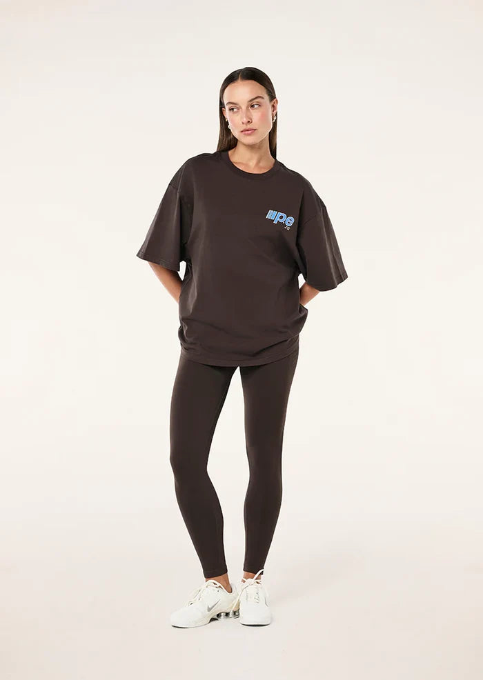 P.E NATION Glide Oversized Tee (Coffee)