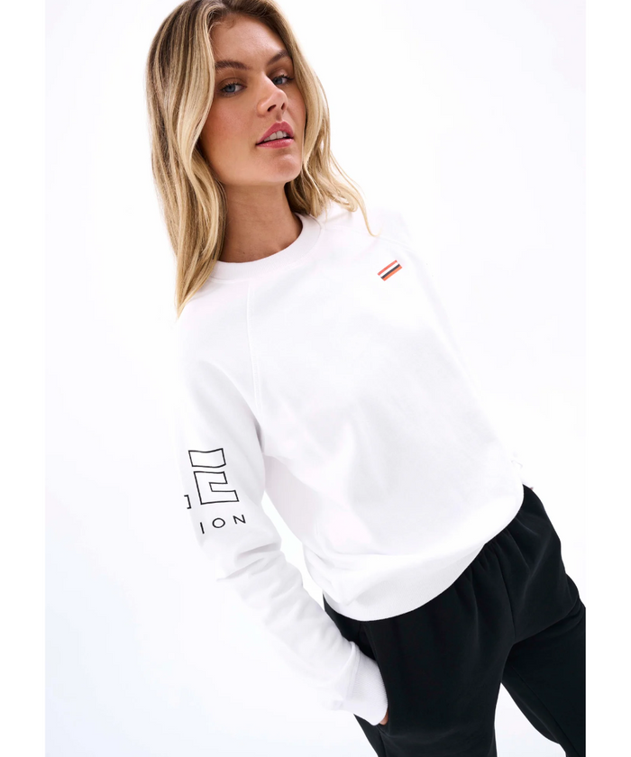 P.E Nation Moneyball Sweater (Optic White)