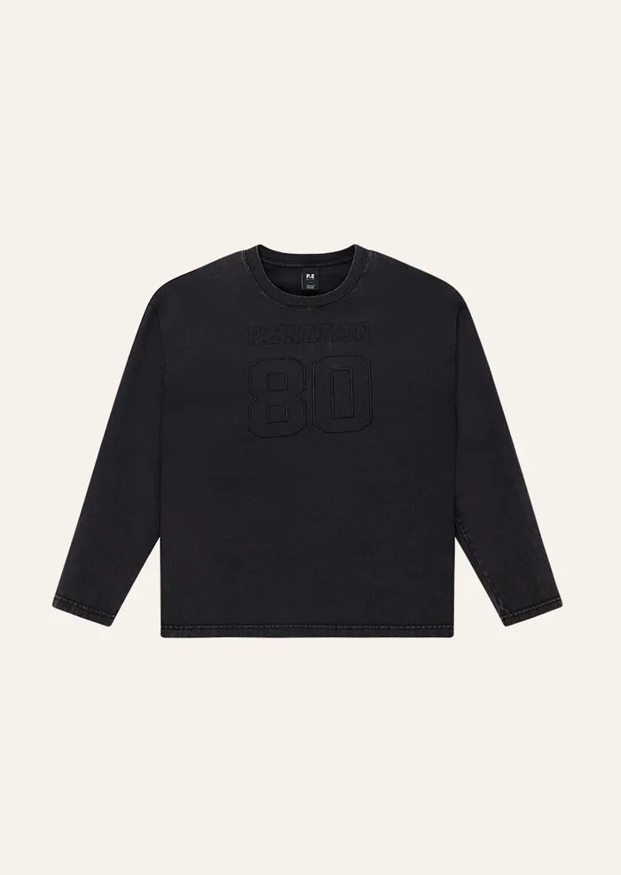 P.E Nation Oversized L/S Tee (Washed Black)