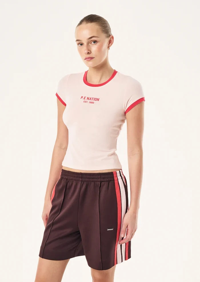 P.E Nation Reveal Baby Tee (Soft Pink)