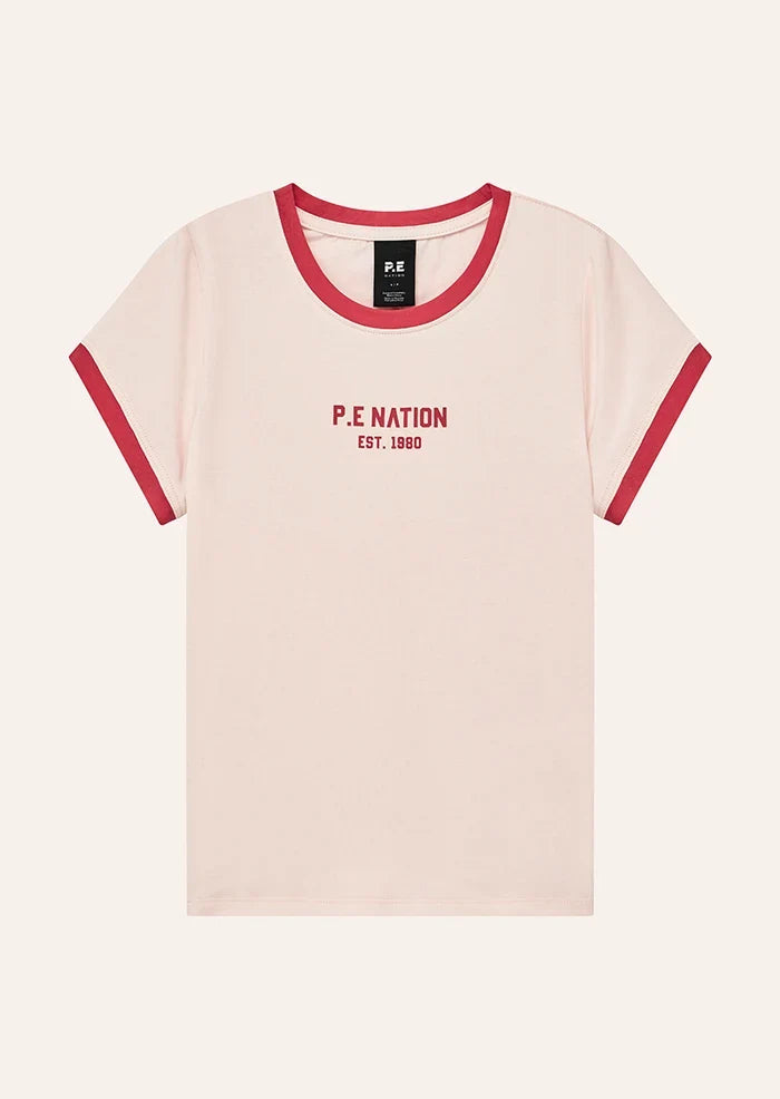 P.E Nation Reveal Baby Tee (Soft Pink)