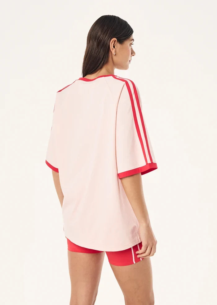 P.E Nation Spinout Baseball Tee (Soft Pink)