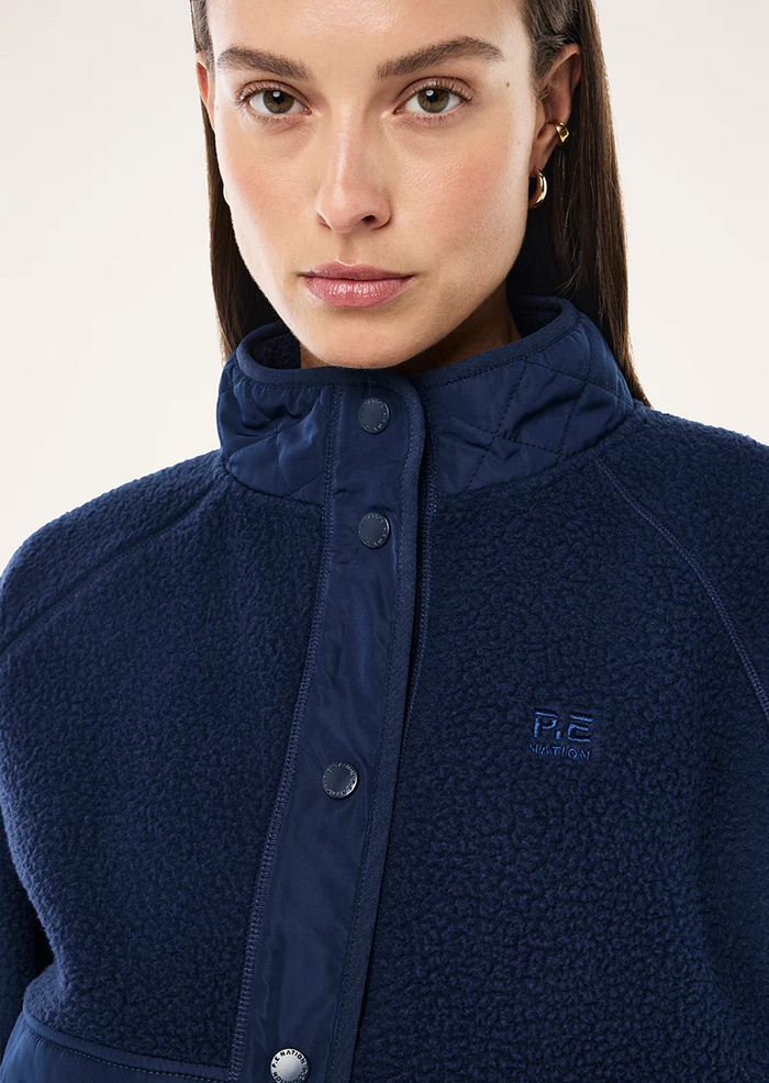 P.E Nation Technique Quilt Jacket (Dark Navy)