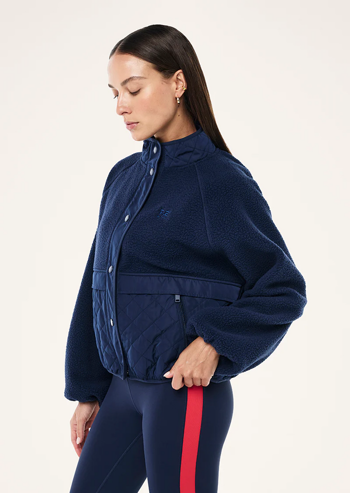 P.E Nation Technique Quilt Jacket (Dark Navy)