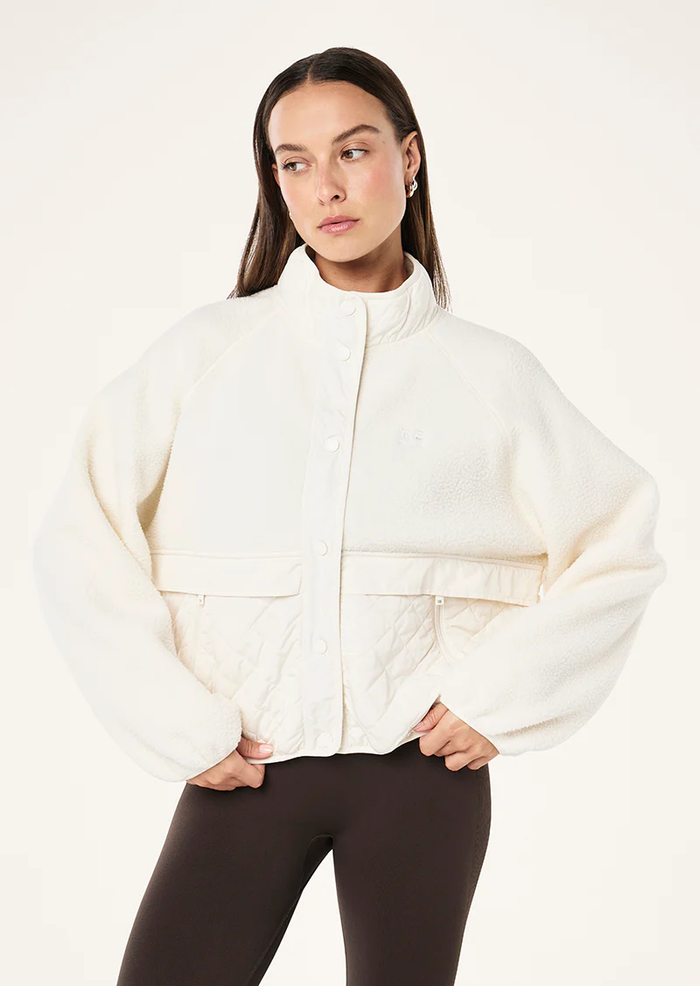 P.E NATION Technique Quilt Jacket (White)