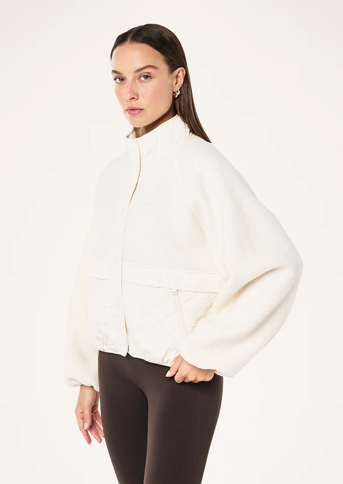 P.E NATION Technique Quilt Jacket (White)