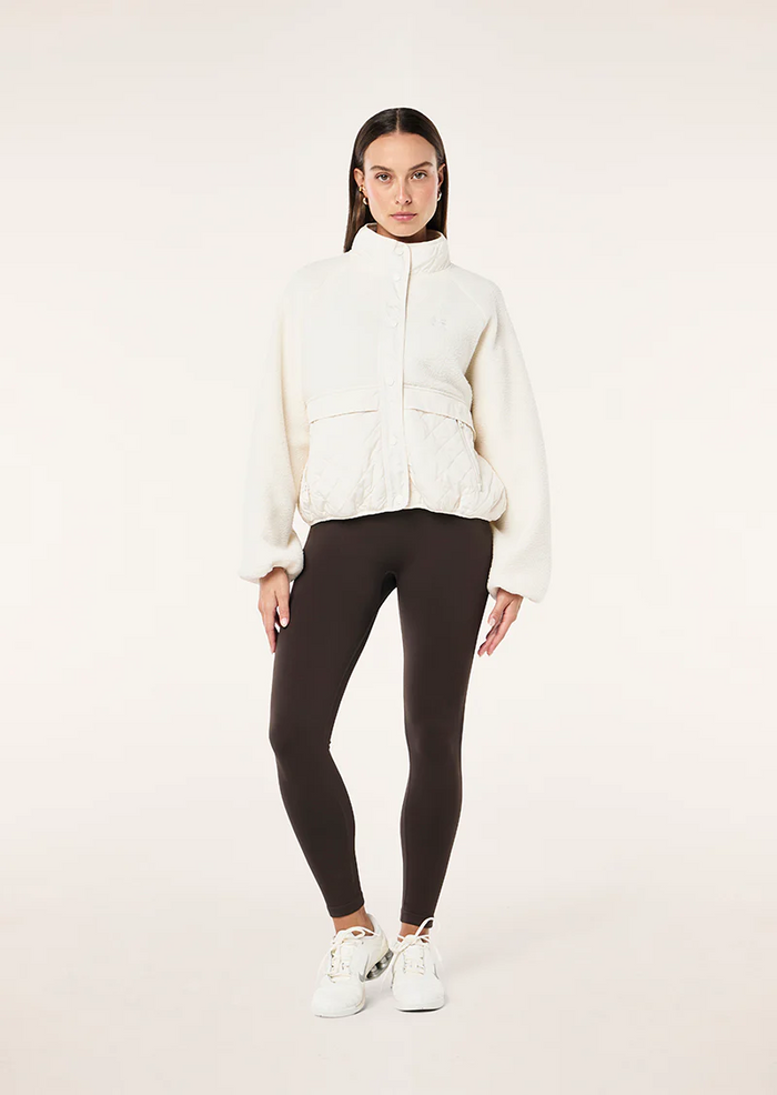 P.E NATION Technique Quilt Jacket (White)