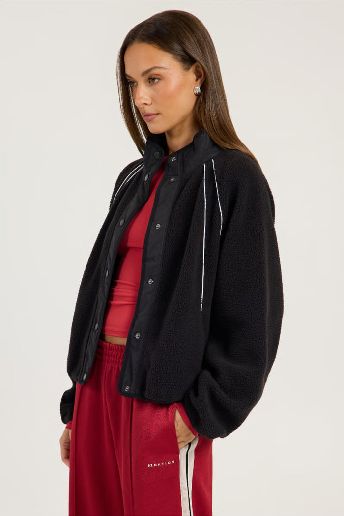 P.E Nation Venture Sherpa Jacket (Black)