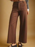 Perfect Evening Brown Crop Pants