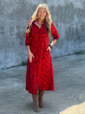 Perlavera Neo Maxi Dress in Damask Red