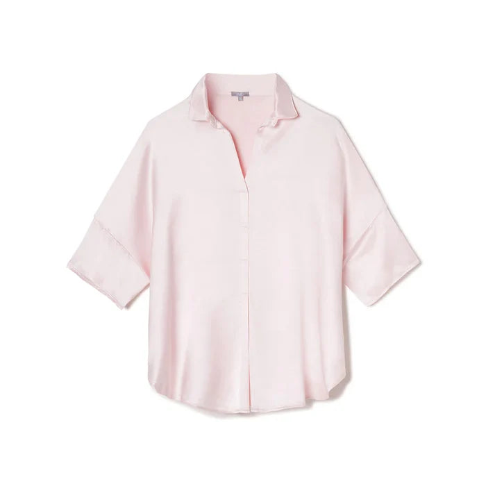 PJ Harlow Fran Collar Top in Blush