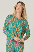 PJ Salvage Cheetah Bonita Dreams Cheetah Print Long Sleeve Top