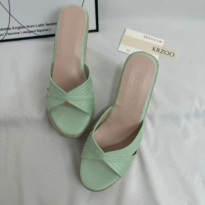Platform Peep-Toe Sandals