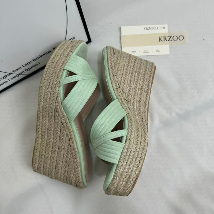 Platform Peep-Toe Sandals