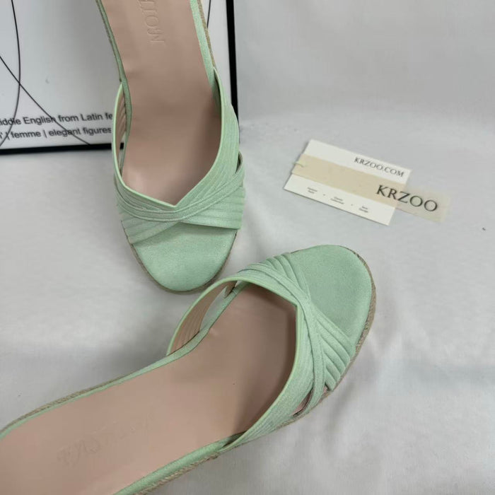 Platform Peep-Toe Sandals