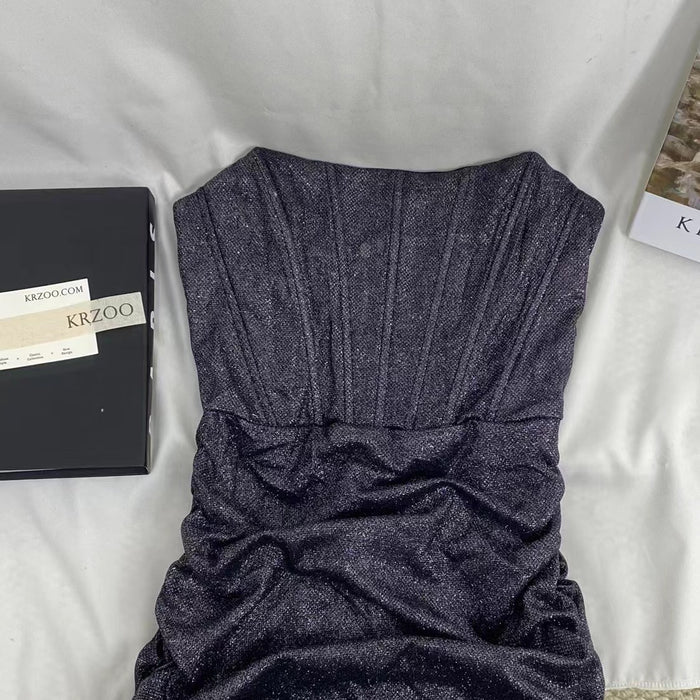 Pleated Shimmering Dress