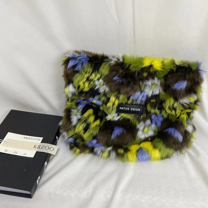Plush Oil Painting Tote Bag