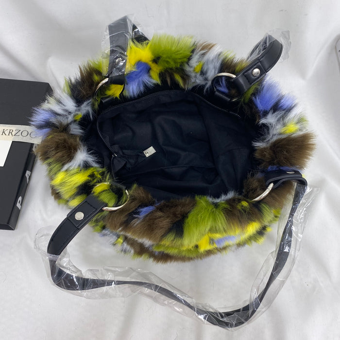 Plush Oil Painting Tote Bag