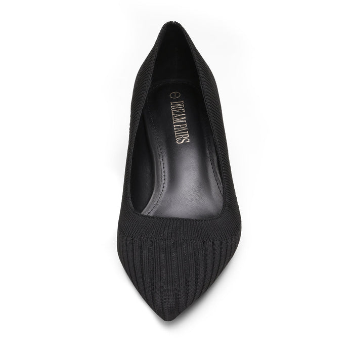 Pointed Toe Low Heel Pumps