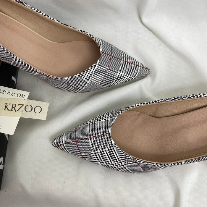 Pointed-Toe Low-Top High Heels