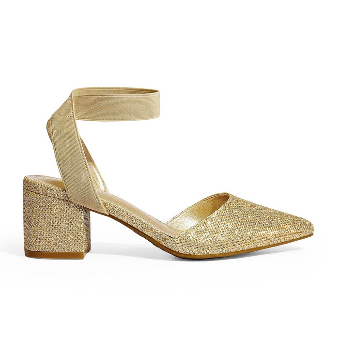 Pointed Toe Pumps with Ankle Strap